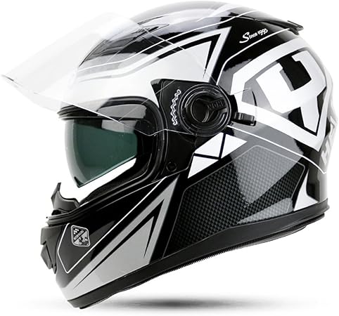 Amazon フルフェイス ヘルメット システム 公道 原付バイク アンチクッション ダブルシールド フルフェイス 車 バイク