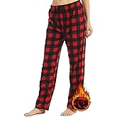 1-2 Pack Women Pajama Pants Fleece Plaid Pajamas Bottoms Soft Comfy Sleep Lounge Pj Pants