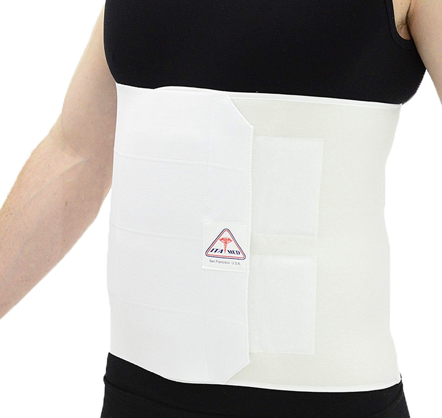 ITAMED Unisex Elastic Abdominal Binder (12" Wide) 4 Panels Large