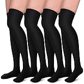 Aoliks Compression Socks for Women & Men 4 Pairs, Best Support for Nurses Running Travel