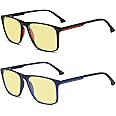 VANLINKER Gaming Glasses Computer Blue Light Blocking Glasses With Amber Tint Lens Anti Glare Reduce Eye Strain VL9552 EMPIRE