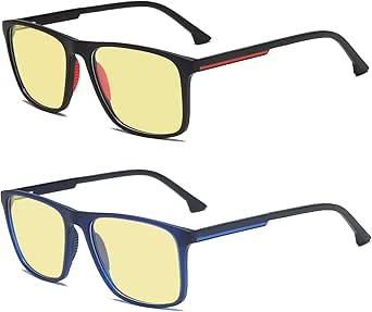 VANLINKER Gaming Glasses Computer Blue Light Blocking Glasses With Amber Tint Lens Anti Glare Reduce Eye Strain VL9552 EMPIRE