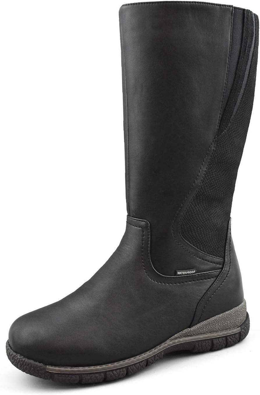 Women's Waterproof Winter Snow Boots Alberta With Wool Lining