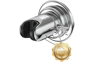Shower Head Holder with Strong Suction , Adjustable No Drill Showerhead Bracket with Powerful Suction Cup, Tool Free Handheld