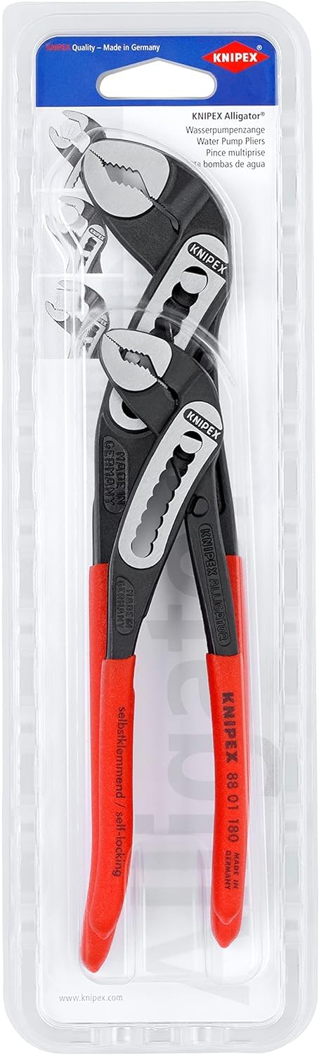 KNIPEX Set of Pliers 1 x 88 01 180, 1 x 88 01 250 in Blister, 00 31 20 V02