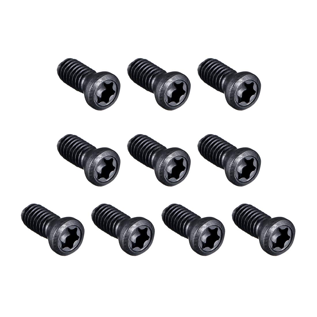 sourcing map M4x10mm Torx Screws for Replaces Carbide Insert CNC Lathe Tool 12.9 Grade Carbon Steel 10pcs