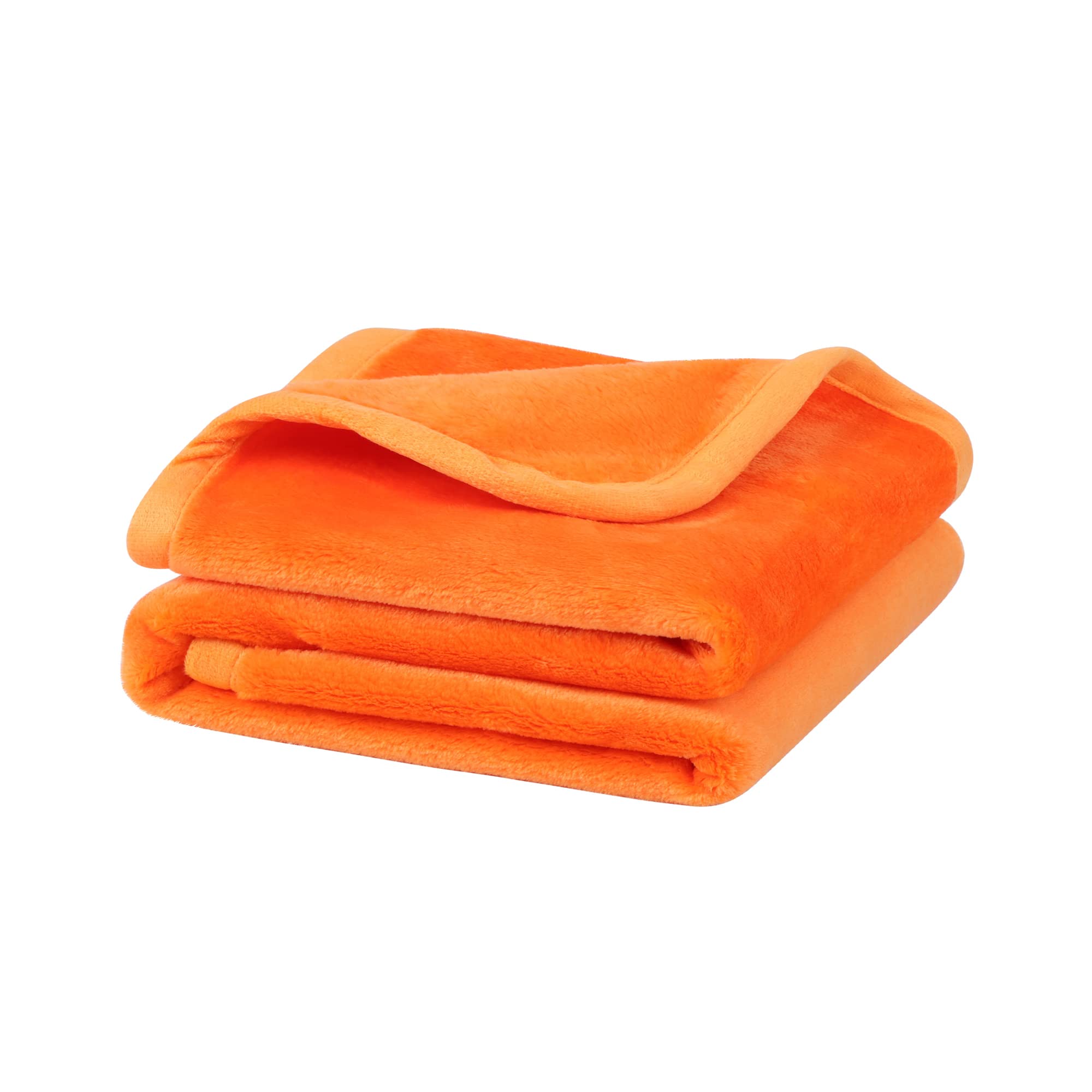 PiccoCasa Pet Dog Blanket Fluffy Fleece Soft and Warm Puppy Bed Blanket Throw Washable Cover Blanket Orange 60cm x 80cm