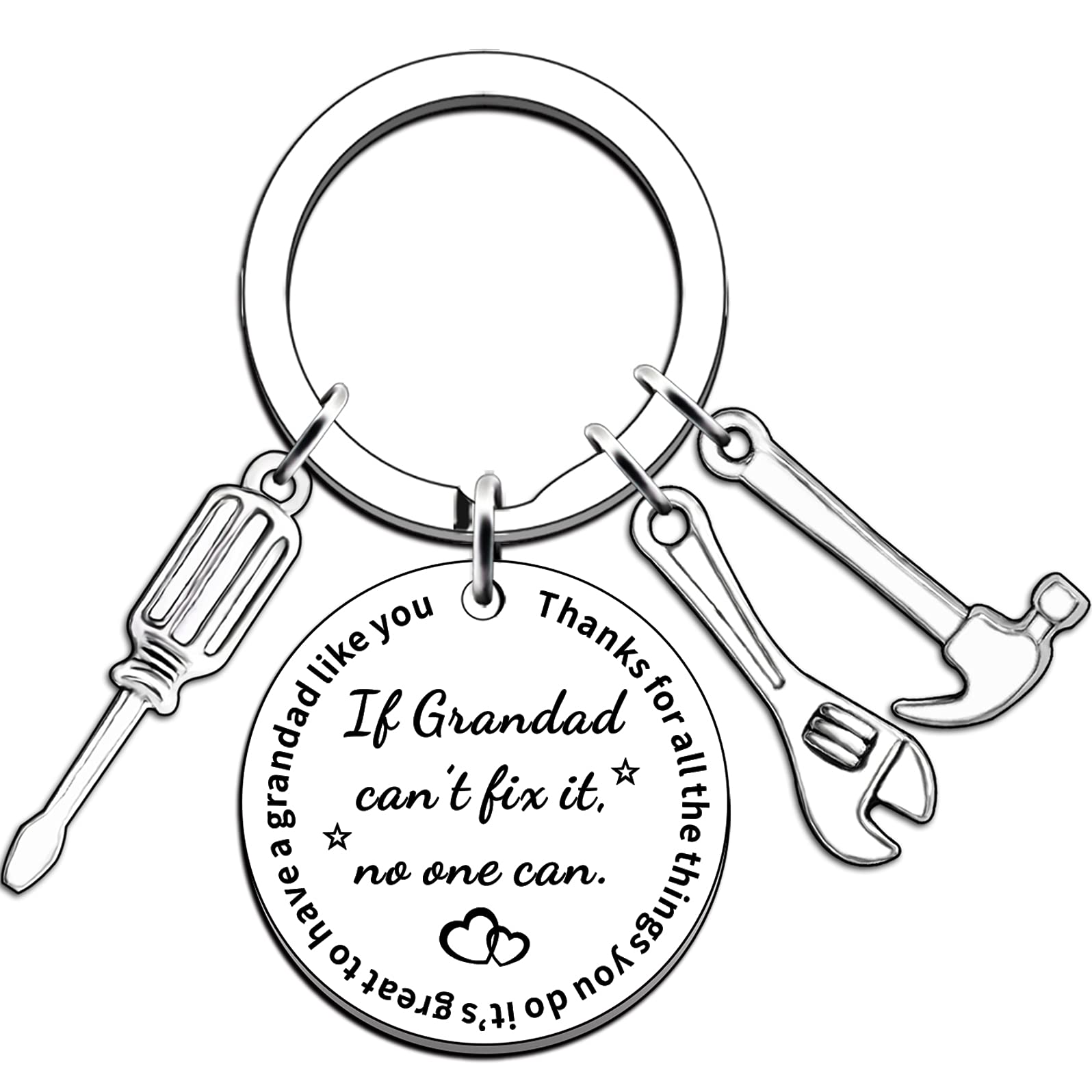 JMIMO Grandad Gifts Keyring Grandad Father's Day Birthday Gifts For Grandfather Grandpa
