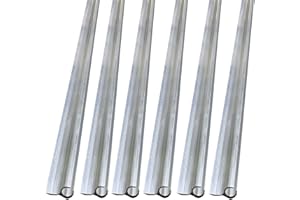 SAMOU 6Pcs Awning Rail C Channel 6X60cm RV Aluminum Awning Channel Strips for All Campervan, Caravan, Camping Tent Equipment Awnings Accessories