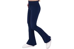 Lilax Girls Flare Leggings Dance Bottoms High Waisted Bootcut Yoga Pants