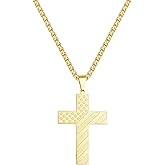 Jewanfix 14K Gold/Black/Silver Men's Necklace Stainless Steel Box Chain Men's Fashion Chain