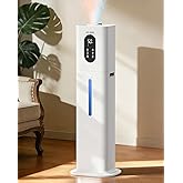 Warm & Cool Mist Humidifiers for Bedroom 500 sq ft, AILINKE 2.1Gal/8L Top Fill Humidifier Large Room with Essential Oil Diffu