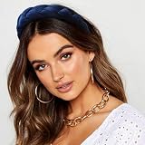 DRESHOW Velvet Braided Headbands for Women Criss Cross Elastic Hair Hoop view 3