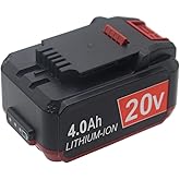 xiixtoo Replacement 4.0Ah 20V Lithium Battery for Bauer 20V Cordless Power Tools, 1701C-B 1702C-B 1907C-B 2108C-B 2109C-B Replacement Battery