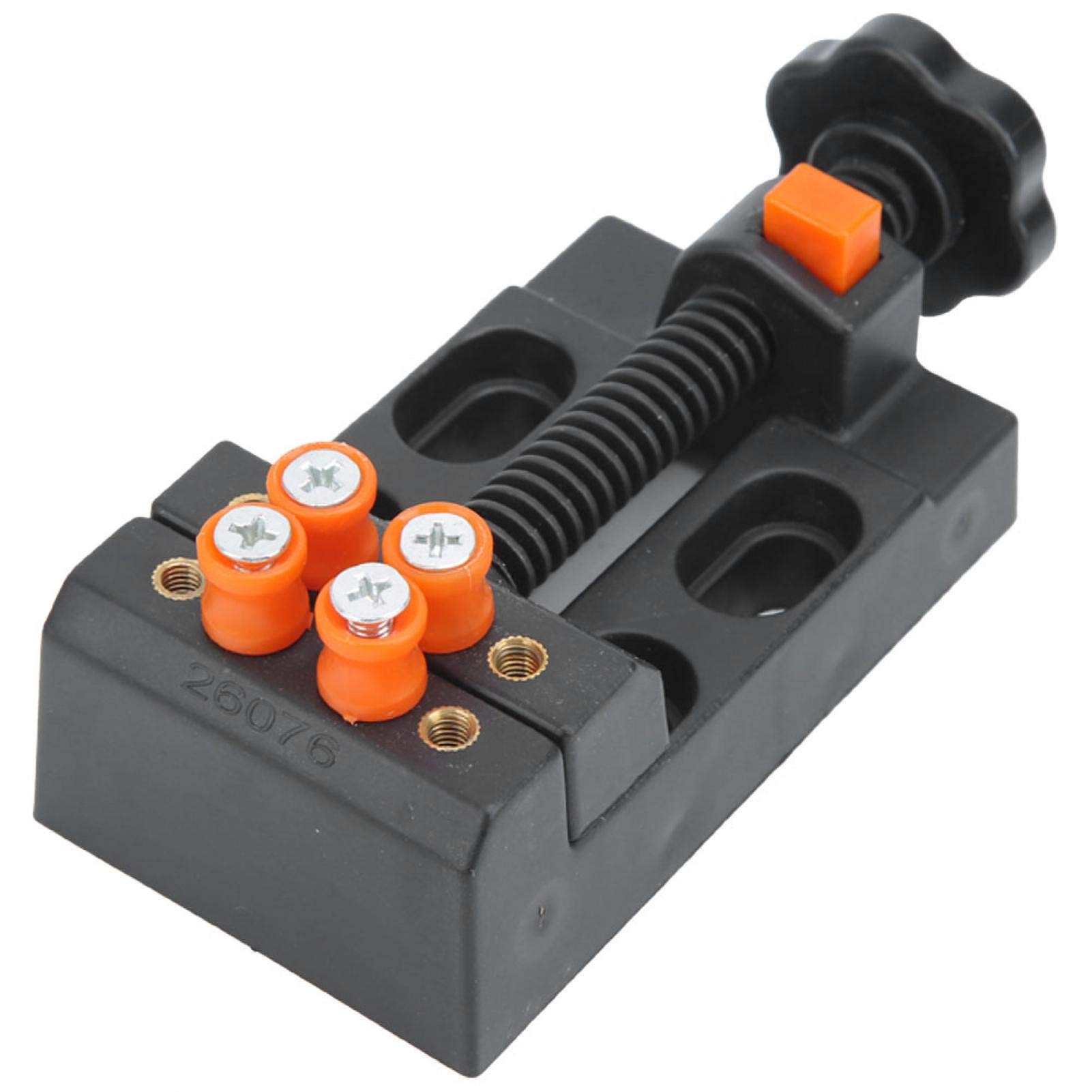 WNSC Machine Vise, Flat Carving Clamp Portable Aluminum Alloy Drill Press Vise, Black Carving Tool Jewelry Making Model Making for Workshop Garage
