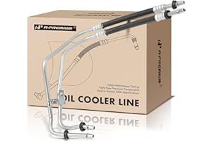 A-Premium Inlet & Outlet Automatic Transmission Oil Cooler Line Hose Assembly Compatible with Jeep KL Series Cherokee 2014-20