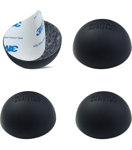 Pieds En Silicone Antidérapants Et Anti-vibrations - Lot De 25 - Pour Haut-parleurs, Amplis Et équipement Home Cinéma - Autocollants, 18x10mm - 10