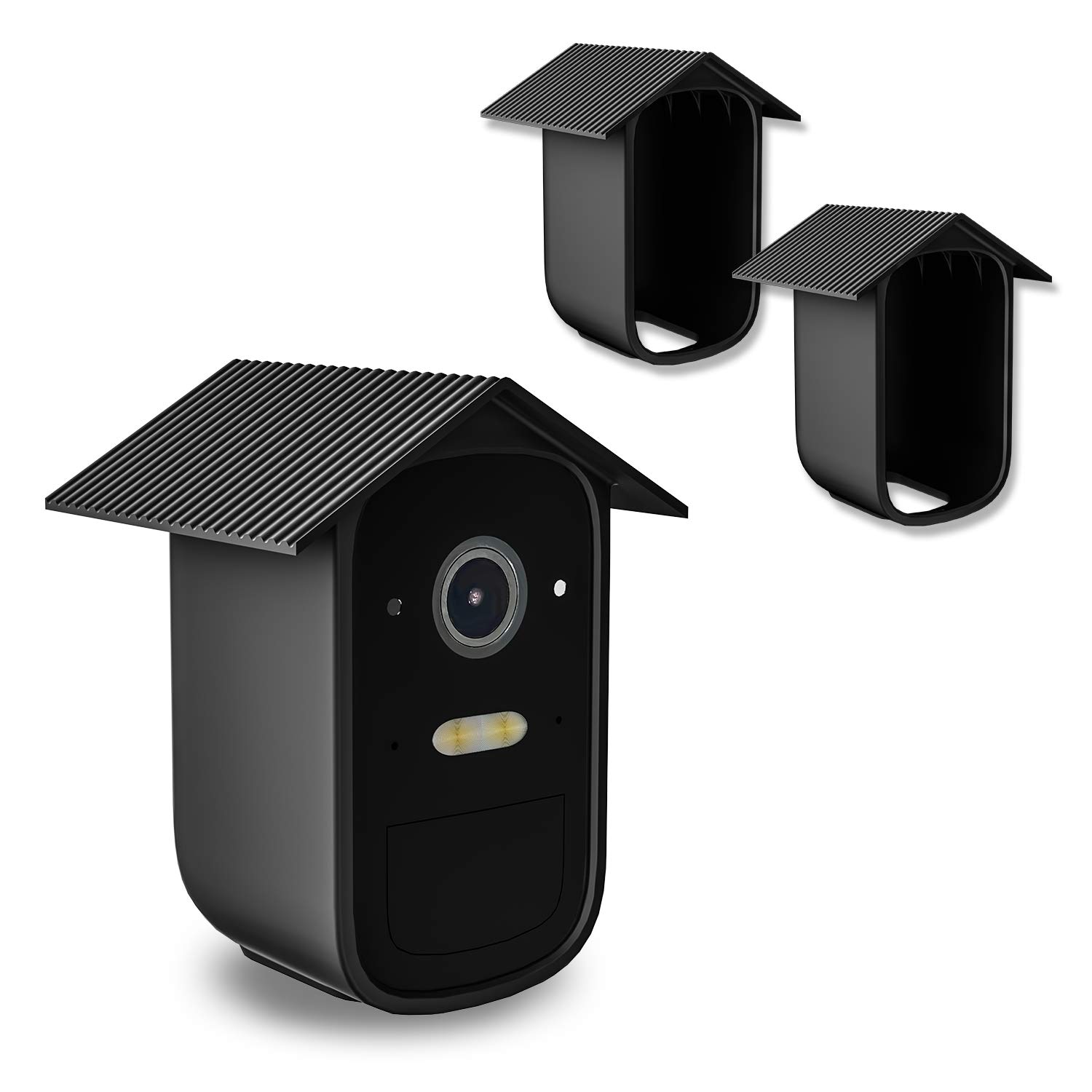 OkeMeeo Silicone Sin for eufycam 2C Pro and eufycam 2C, UV and Waterproof (Black, 2 Pack)