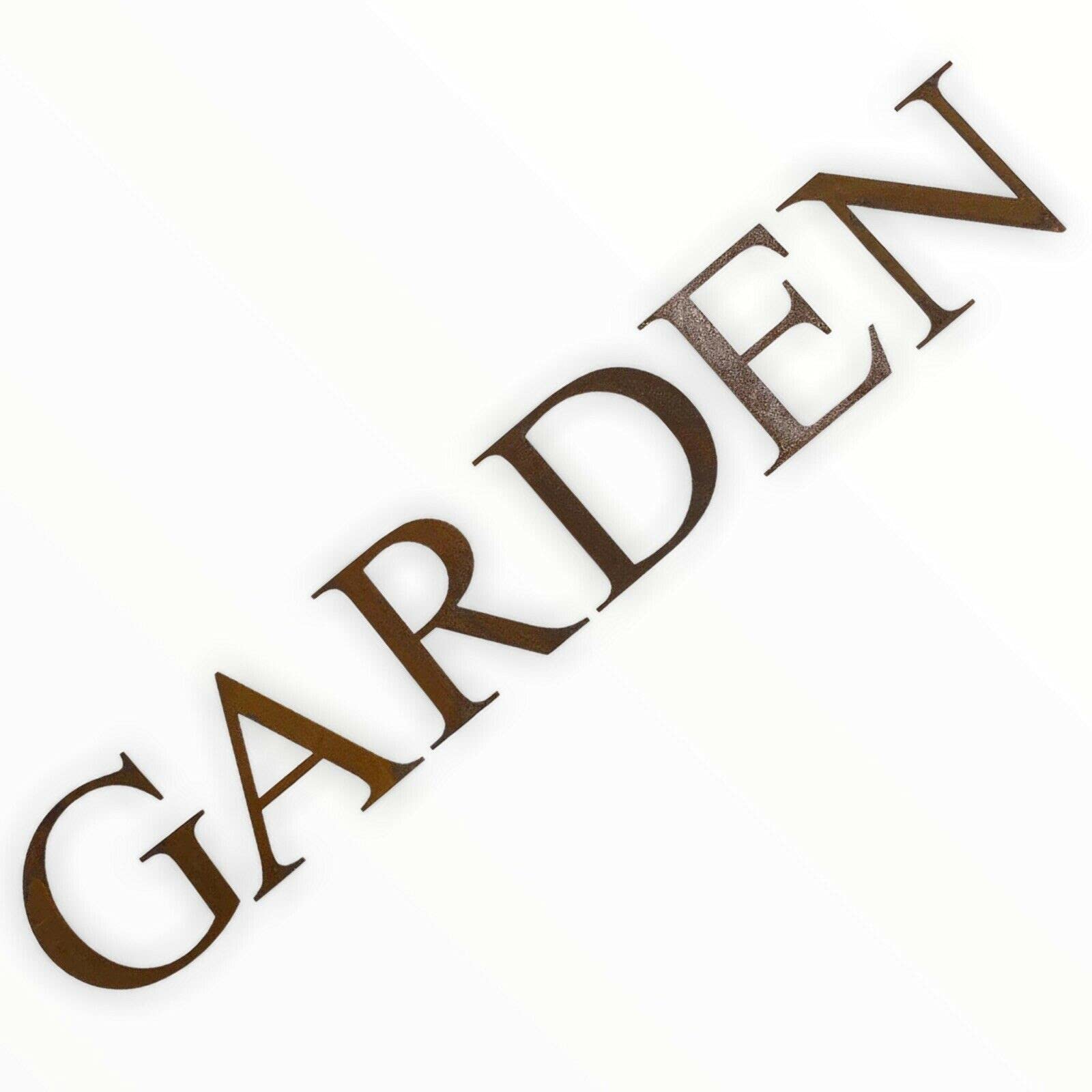 Rustic Garden Sign, Rusty Metal Letters, Garden Decor, Rustic Lettering, Rusted Metal Lettering, Garden Feature, Garden Ornament, Gardening Gift