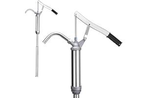 GDDGHS 55 gallon Drum Pump 5 to 55 Gallon Barrel Pump, Lever Action Chemical Pump/Hand Drum Pump/Manual Oil Drum Pump/Water Drum Pump, Aluminum Barrel Transfer Pump