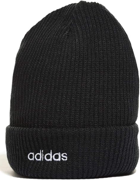 Amazon アディダス Adidas Classic ロゴ刺繍 リブ ニットキャップ ブラック ニット 通販