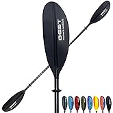 Carbon Fiber Kayak Paddle, 2-Piece, Lightweight Design | Floating Carbon Fiber Shaft with Reinforced Polypropylene Blades for Recreational and Touring Kayaks