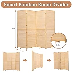 Room Divider Folding Privacy Screens, Hand-Made