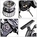Sougayilang Fishing Reel 13+1BB Light Weight Ultra Smooth Aluminum Spinning Fishing Reel with Free Spare Graphite Spool