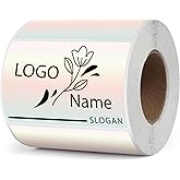 YIKIADA Red Gradient Thermal Labels Vinyl 2 × 3 Inch Self-Adhesive Rectangle Stickers Roll Waterproof Direct Printer Decals Name Tags for QR Code DIY Office Address 500 PCS