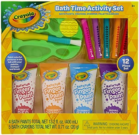 Crayola Ultimate Bath Time Activity Set – Includes Paint Brush, Palette ...