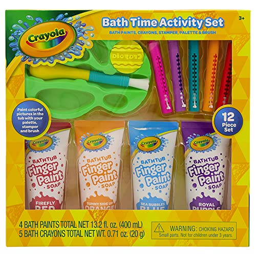 Crayola Ultimate Bath Time Activity Set Includes Paint Brush, Palette