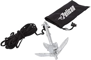 Compact Anchor Kit for Kayak, Canoe, SUP, Inflatables or Small Boats, Foldable Storage Bag, Ideal for Fishing Kayak Boating