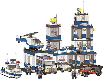 police and fire station toy