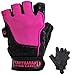Contraband Pink Label 5127 Womens Vegan Weight Lifting Gloves w/Synthetic Microfiber Amara Leather (Pair) - Machine Washable Fingerless Workout Gloves Designed for Women