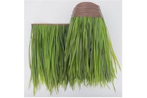 Palm Simulation Thatch Tile Artificial Fake Grass Flame Retardant Plastic Palm Thatch Roll Roof Decoration Environmental Prot