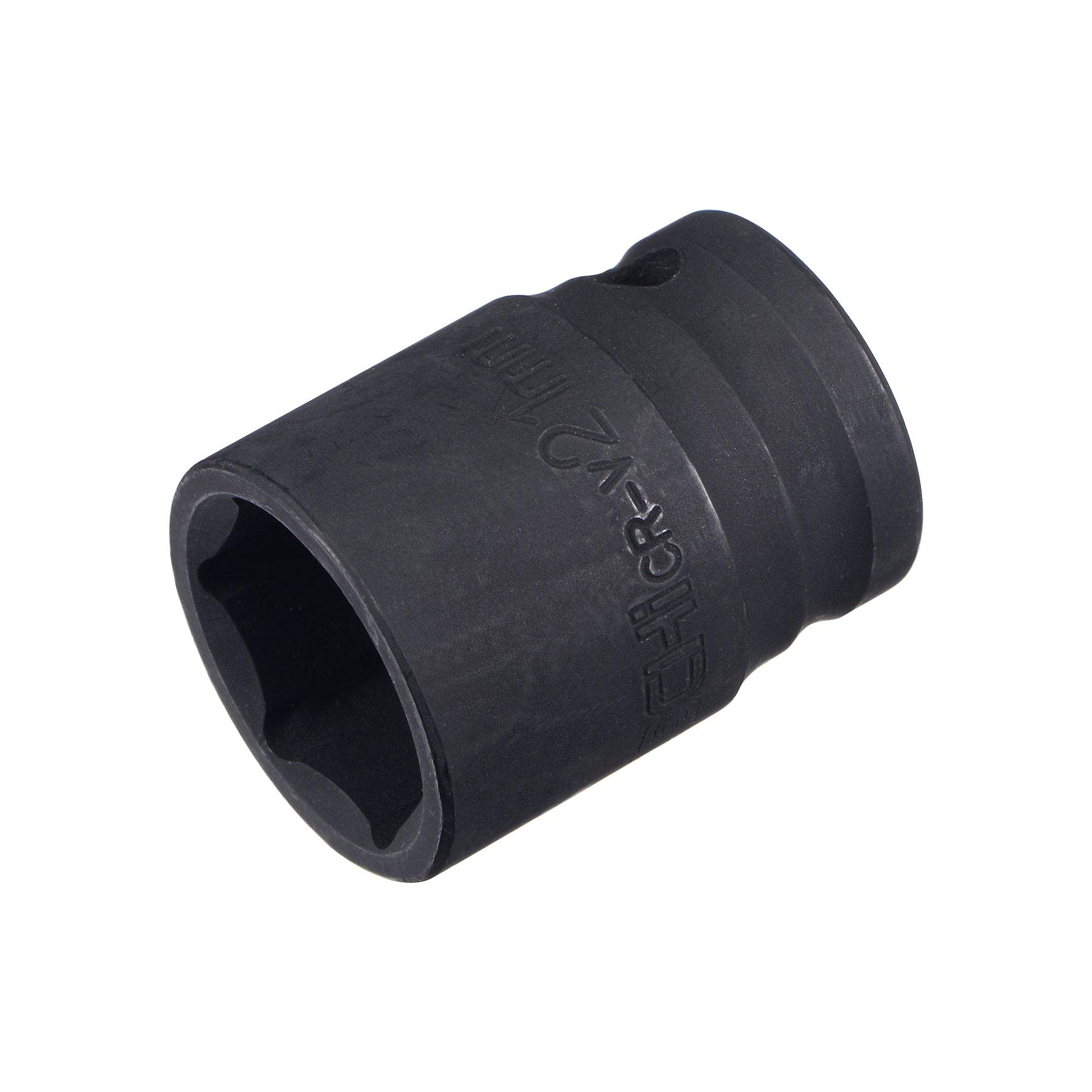 sourcing map 1/2" Drive by 21mm 6-Point Impact Socket, CR-V Steel 1.54" Length, Shallow Metric Sizes