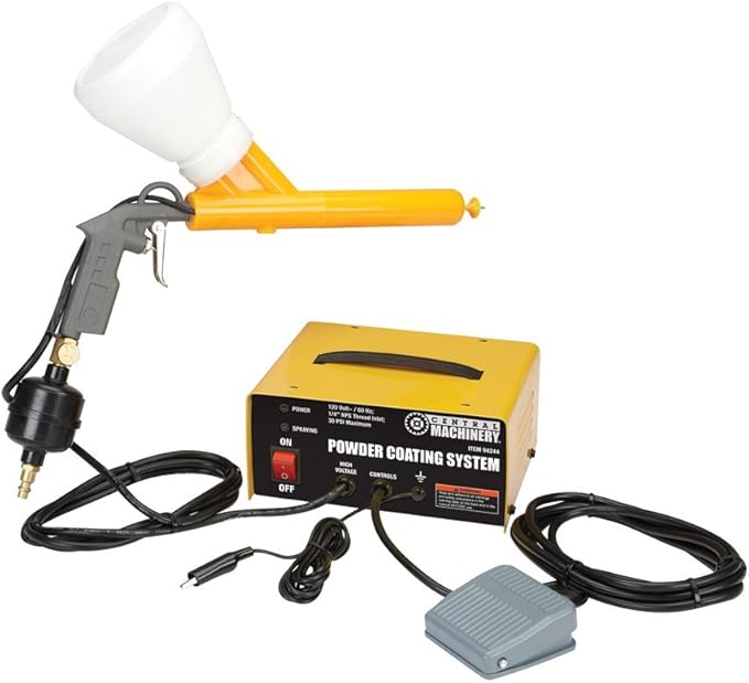 Portable Powder Coating System 1030 PSI with Powder Coating Gun, Foot