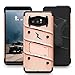Zizo BOLT Series compatible with Samsung Galaxy Note 8 Case Military Grade Drop Tested with Tempered Glass Screen Protector Holster ROSE GOLD BLACK