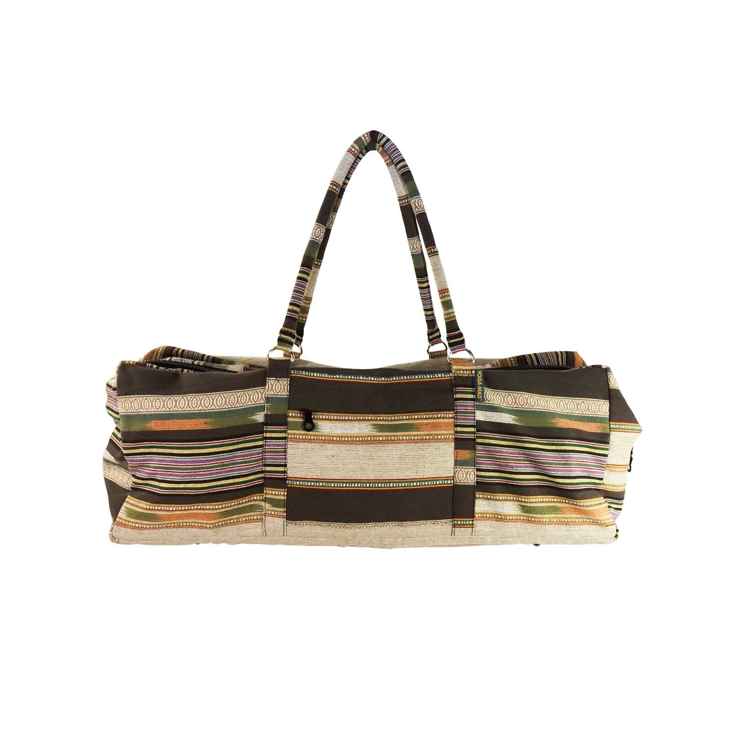 Yoga-Mad Deluxe Yoga Carrier | Full Zip Mat Bag with Storage Pockets | Pilates, Gym Bag, Fits Most Mat Sizes (Grey)