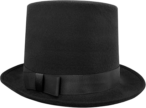 large black top hat