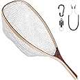 SF Fly Fishing Landing Net Soft Rubber Mesh Trout Net Catch and Release Net