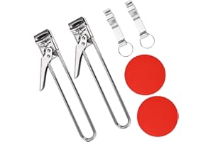 Sinbana 6pcs Multi-Function Jar and Bottle Opener Set, Adjustable Stainless Steel Can Opener Gripper Pad Versatile Kitchen Ac