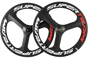 Queen Bike Carbon Tri Spoke Wheel 700c Road Bike Wheelset Matte Finish Clincher Wheelset