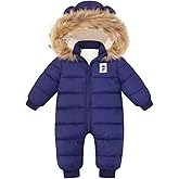 Fumdonnie Baby Girl Winter Snowsuit Newborn Boy Warm Coat Toddler Snow Suit Infant Clothes
