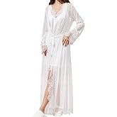 Baggyfly 2 Piece Women Lingerie Sets Lingerie Satin Lace Chemise Nightgown Slips Sleepwear Lace Dress