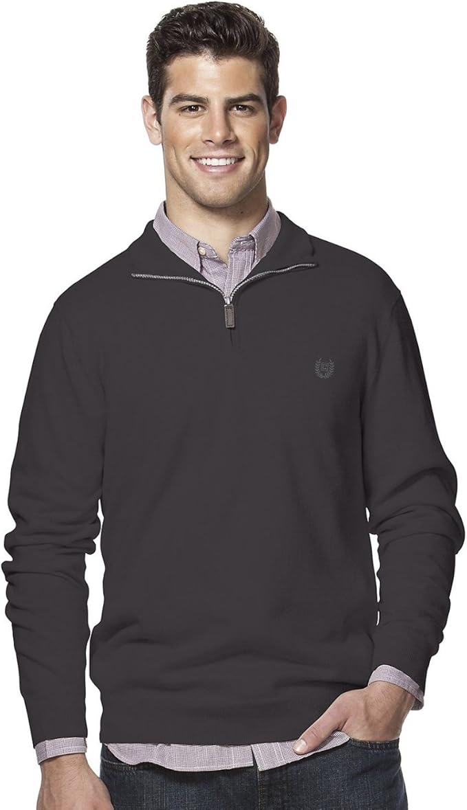 Chaps Mens ClassicFit Lightweight CashmereBlend 1/4 Zip Sweater at