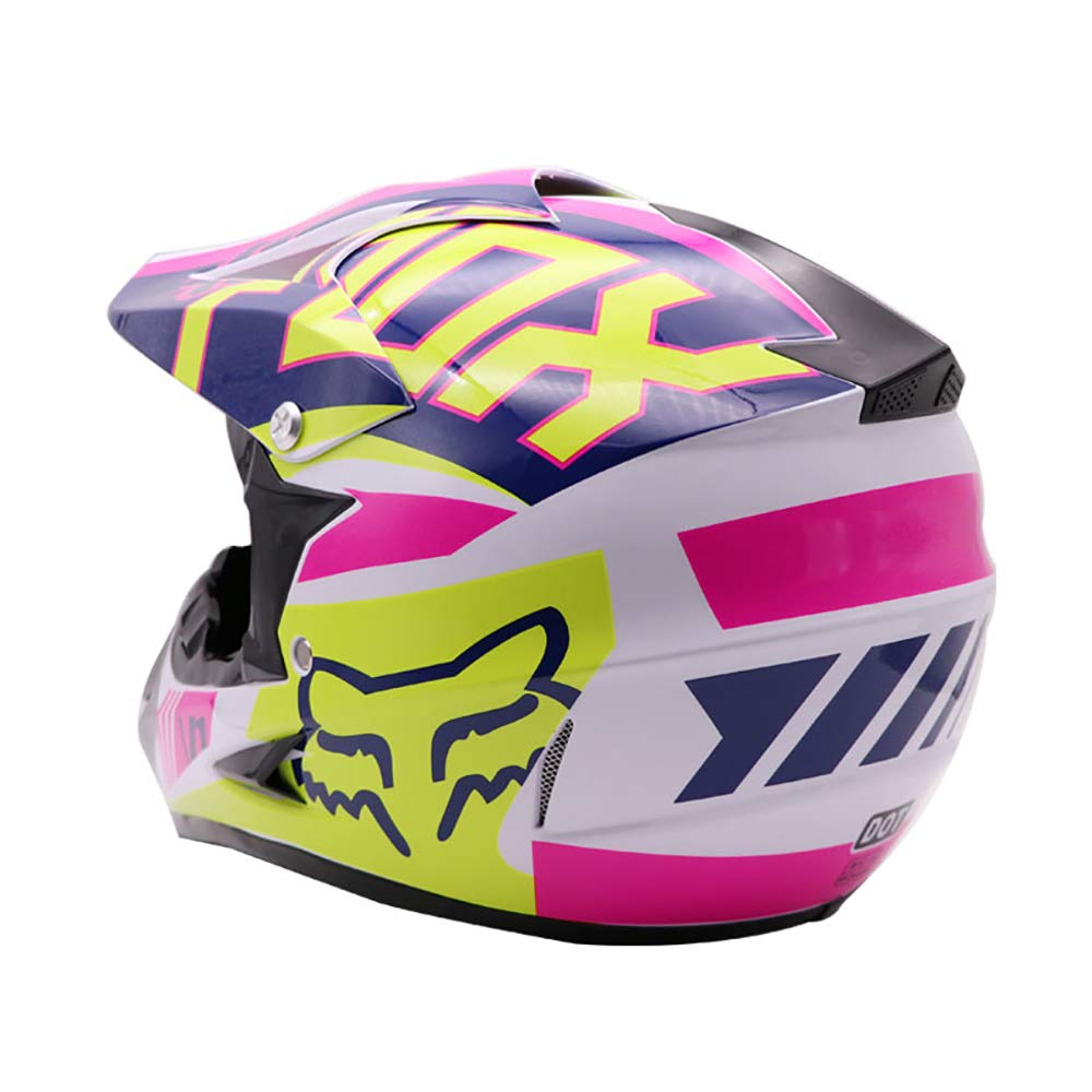Casque Motocross Unisexe Intégral – Certifié DOT/ECE, Avec Lunettes, Gants Et Masque, Pour VTT, Enduro, BMX
