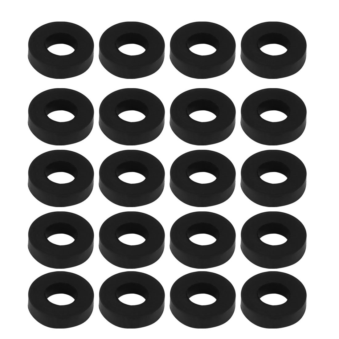 sourcingmap Nitrile Rubber Flat Washers 10.5mm OD 5mm ID 2.5mm Thickness for Faucet Pipe Water Hose, Pack of 20 — image 1