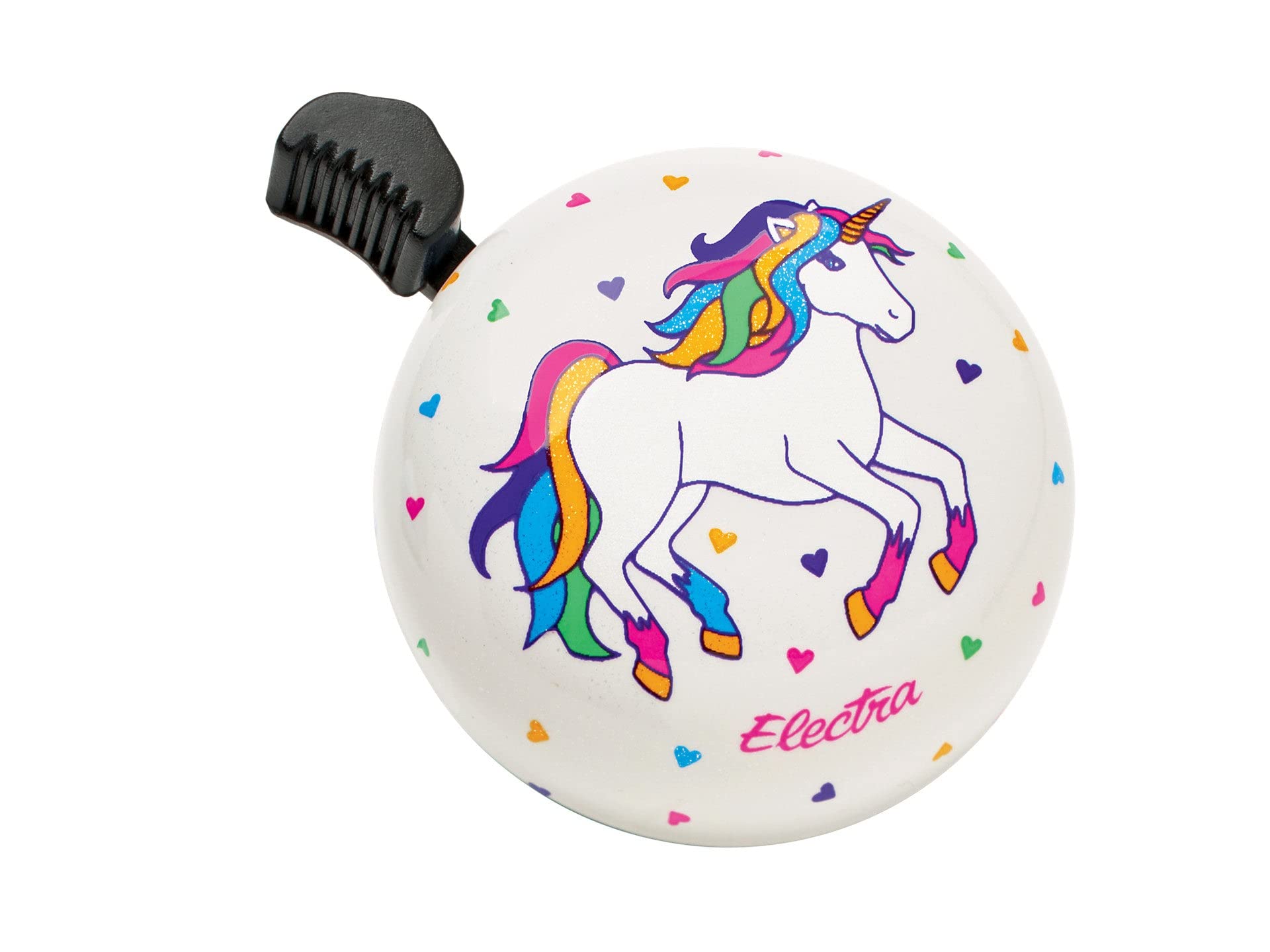Electra Bicycle Electra Bike Bell Dome Ringer Jazzy Bung Ring, Domed Ringer Unicorn Design