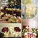 String Lights,Oak Leaf 60LEDs Led Fairy Starry Light Silver Wire Rope Lights 9.8ft for Bedroom Party Wedding Home DIY,Batteries Powered,Timer Function